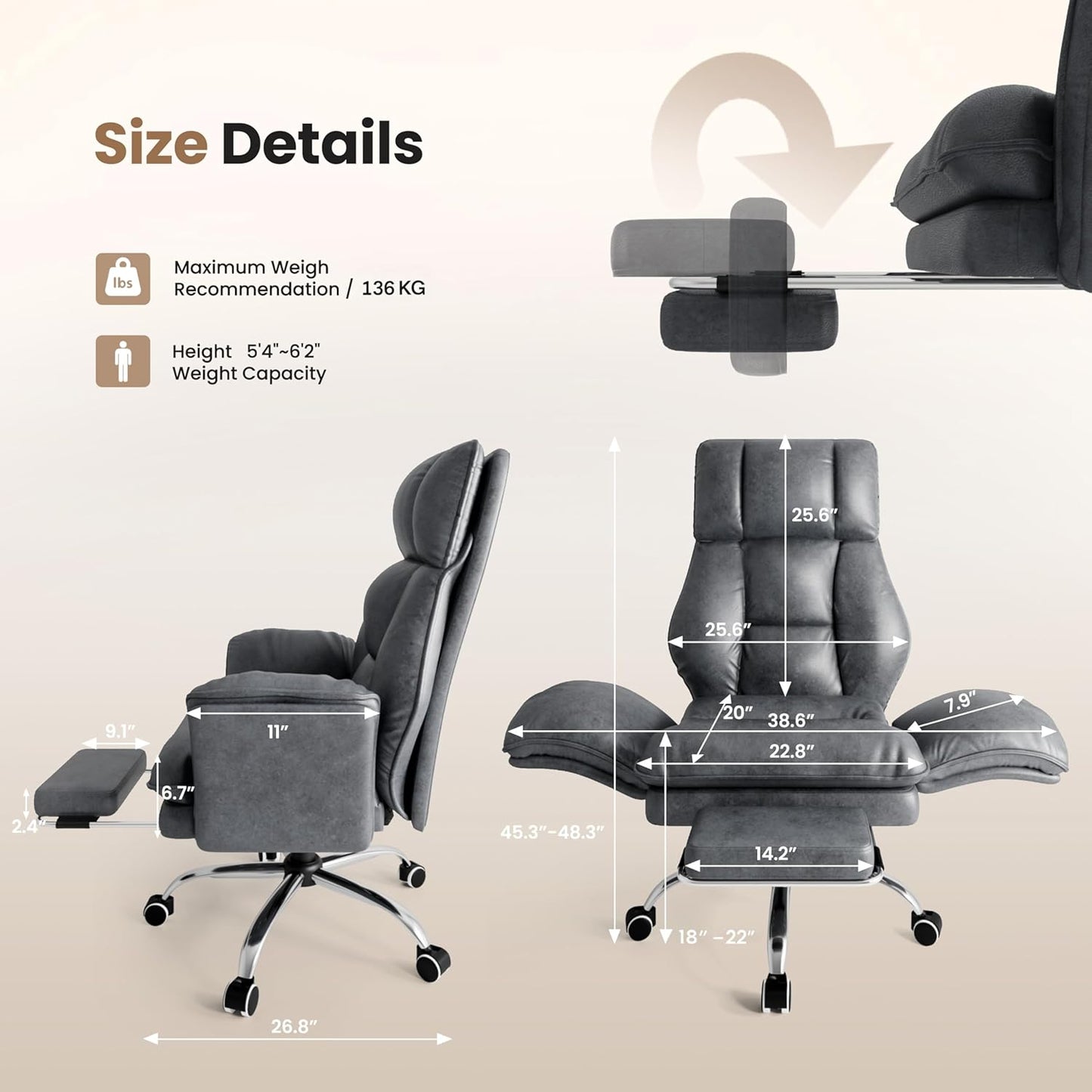 Hunura Ergonomic Criss Cross Chair